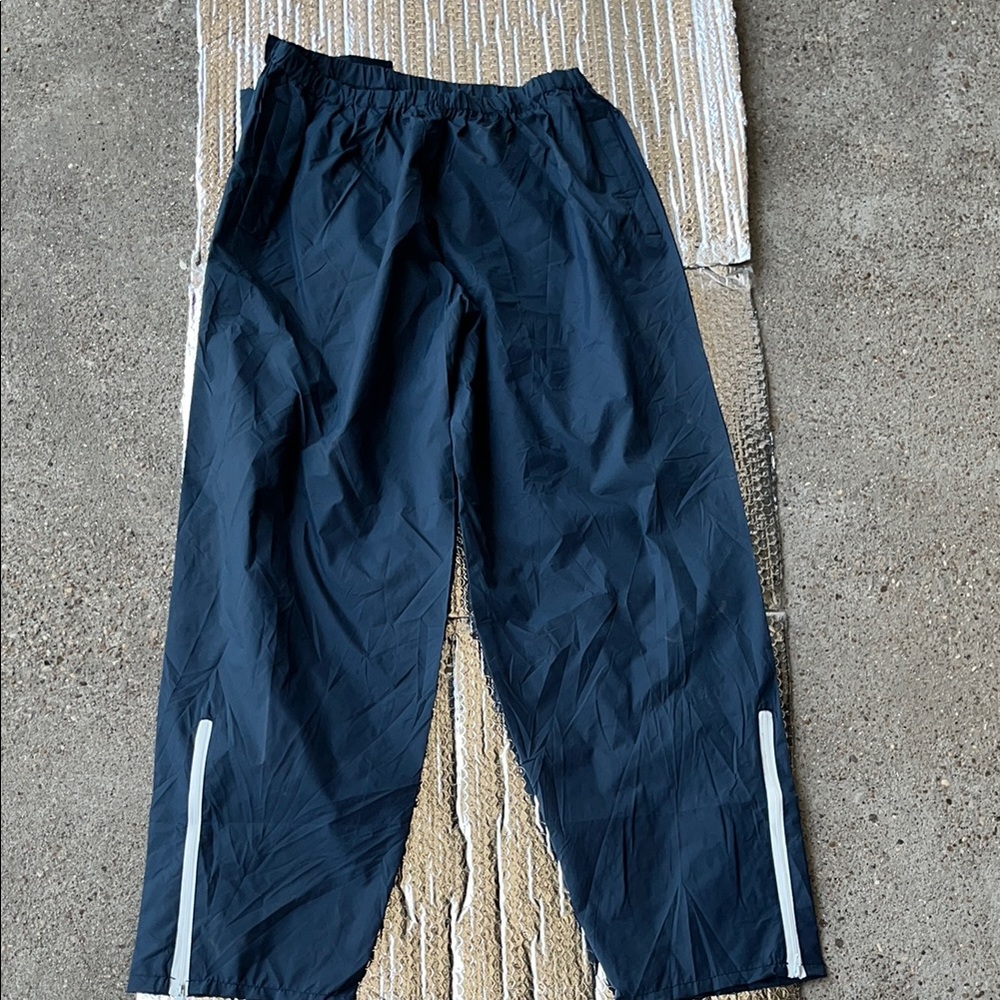 Birdie Navy Blue Track Pants with White Stripes